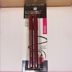Maybelline Expert Wear Twin Eye & Brow Pencils - Velvet Black